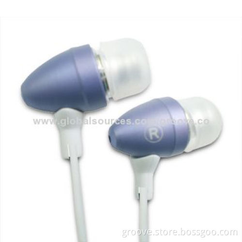 Metal Earphones with Bullet Shape, High-quality Sound, 3.5mm Plug, 1.2m Cable